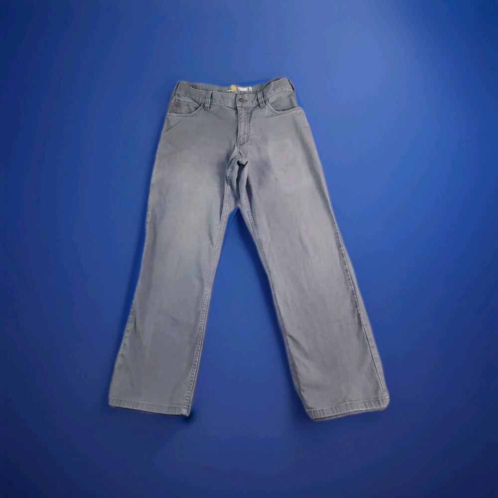 Carhartt 102517 Relaxed Fit Canvas Work Pants Mens 31x28 Gray C23-104